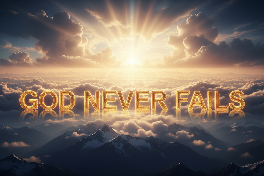 GOD WILL NEVER FAIL