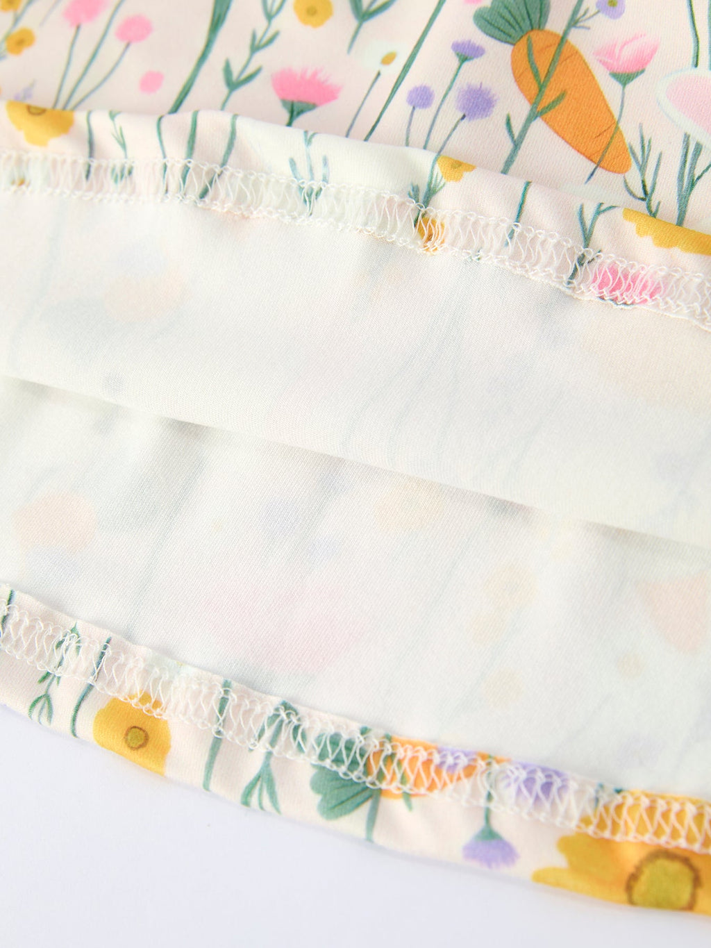 Spring Easter Bunny Yellow Floral Girls Dress