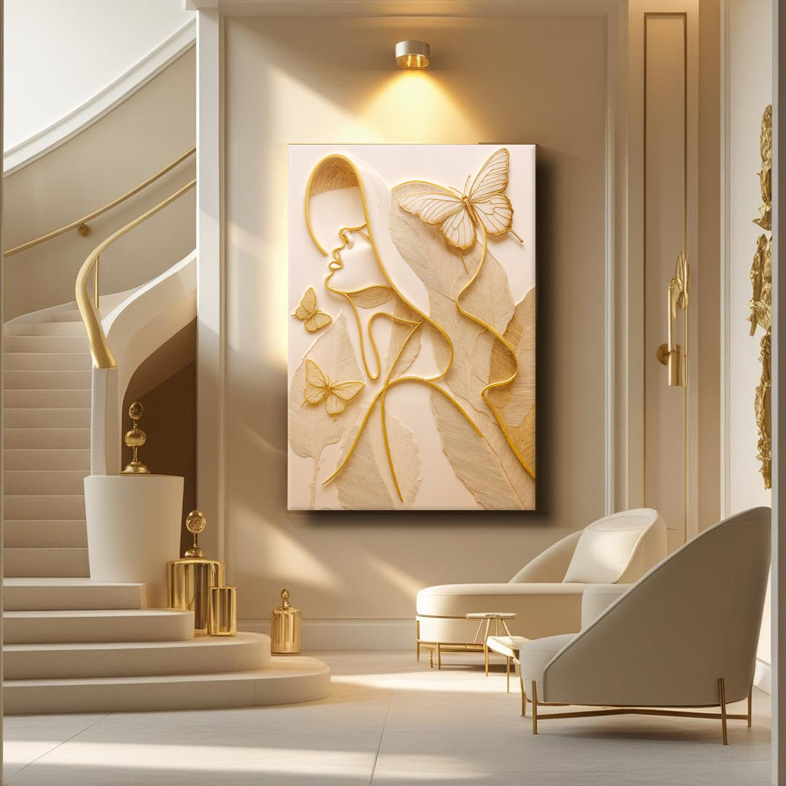 Minimalist Woman Line Wall Art
