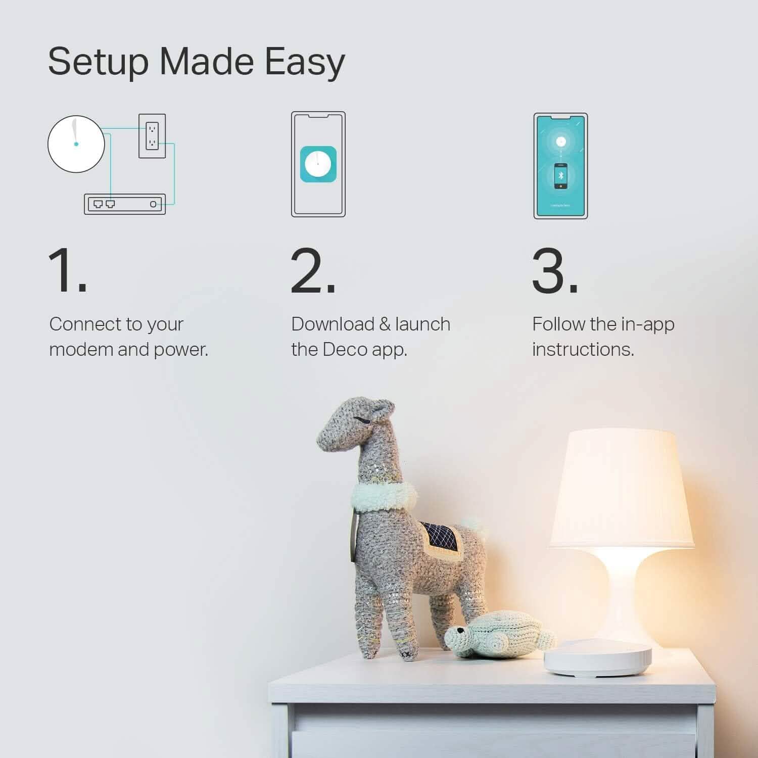 3-Pack: TP-Link Deco Mesh WiFi System Deco M5 WiFi Router/Extender (Refurbished)