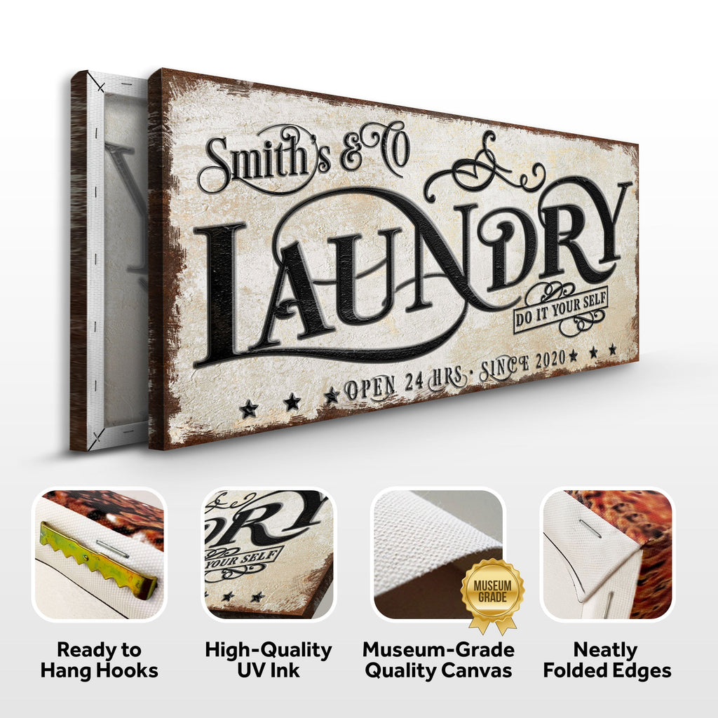 The Laundry Room Sign VI