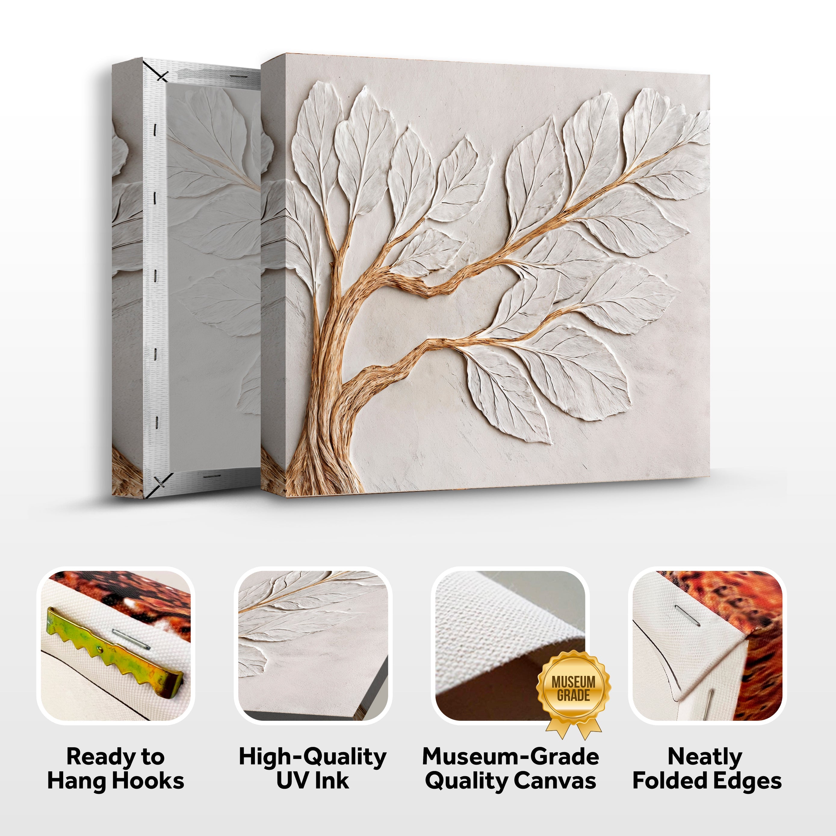 Calm In Ivory Clay Wall Art