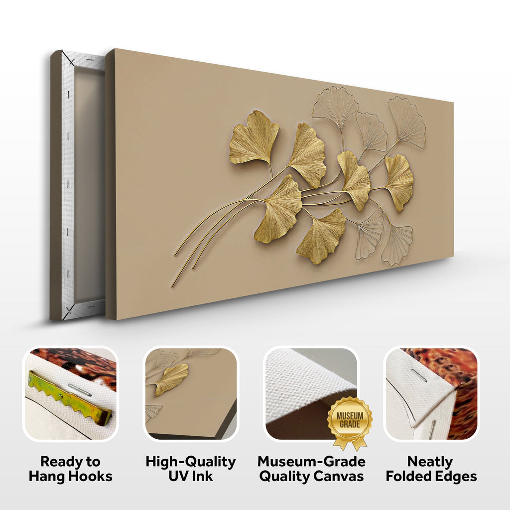 Golden Botanical Wall Art