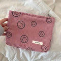Chic Corduroy Travel Pouch for Women