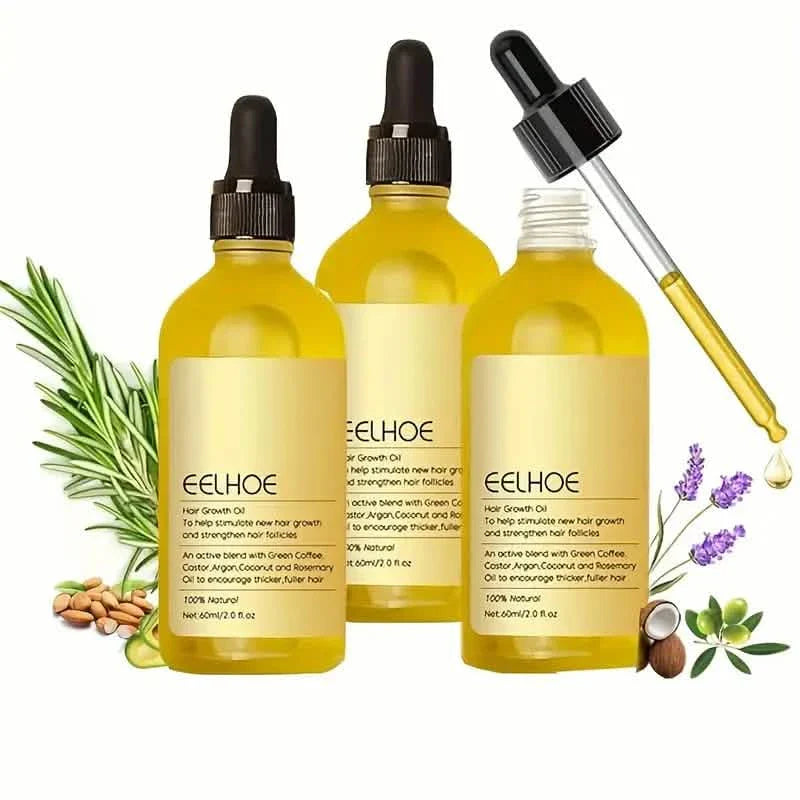 Hair Growth Oil & Scalp Treatment Plant Extract for Dry Damaged Hair
