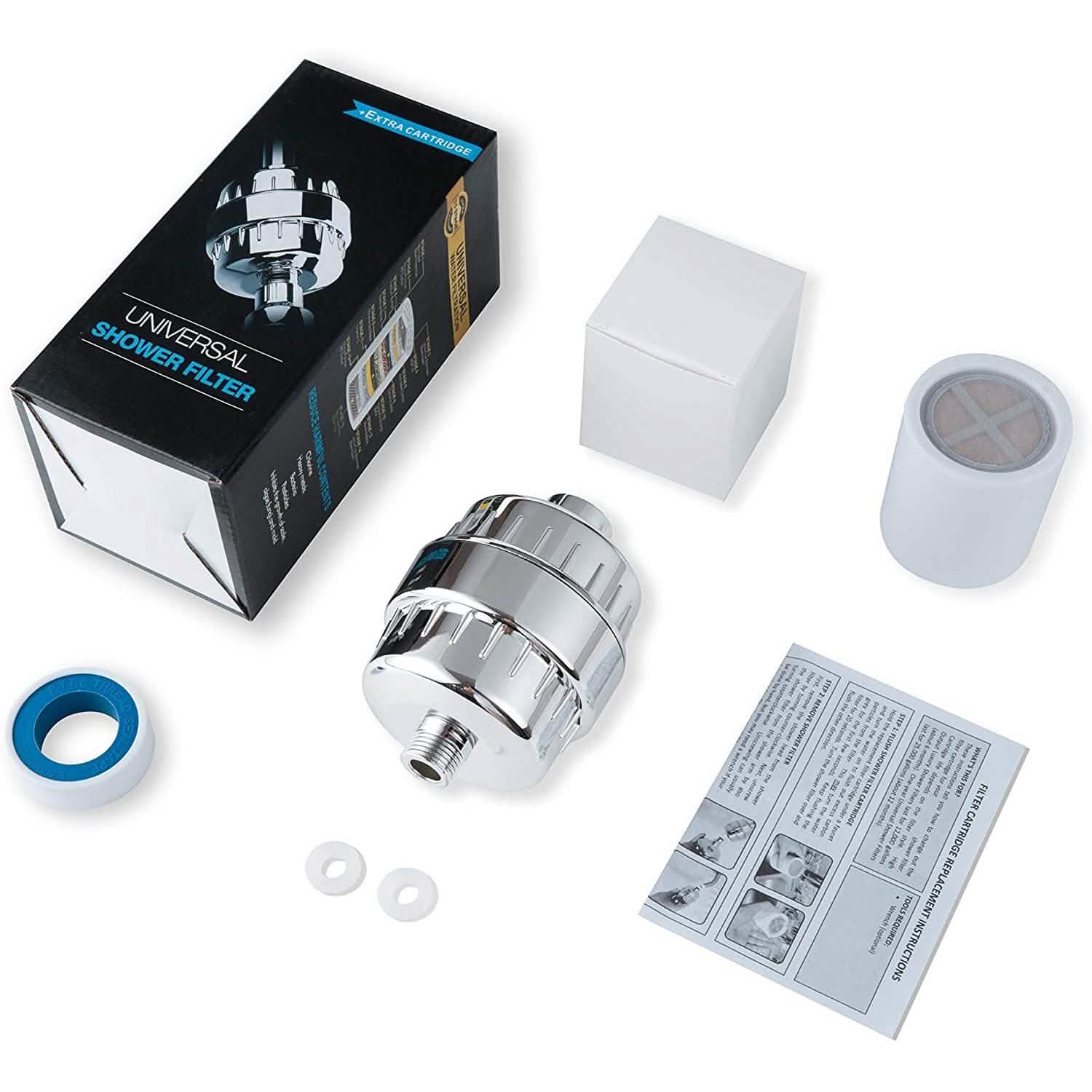 Shower Filter, Upgrade 15 Stage Shower Water Filter with Vitamin C for Hard Water